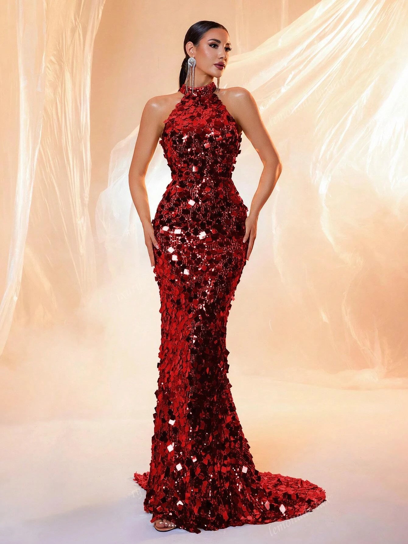 Prom Gown Wedding Guest Dinner Maxi Dress for Women LM86444