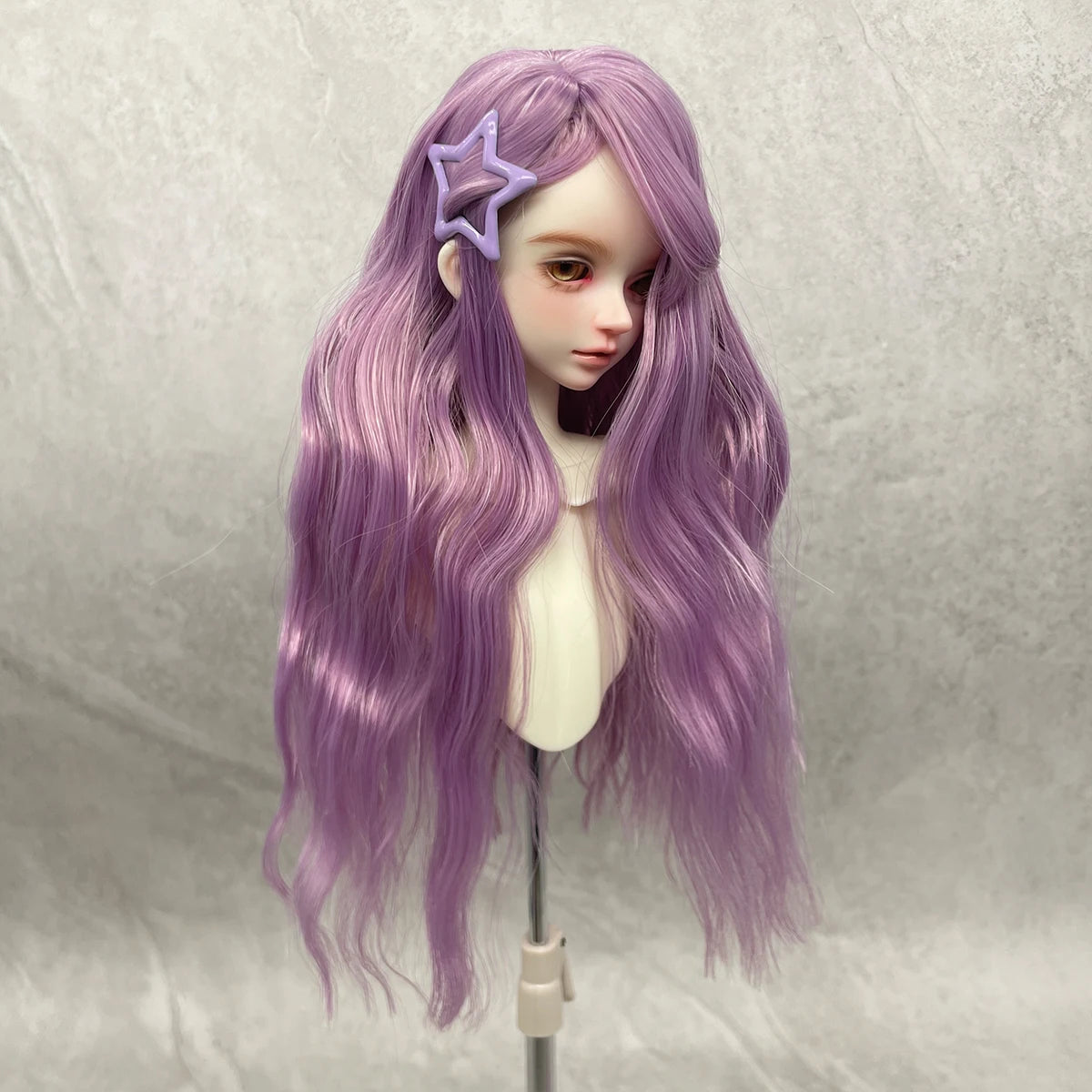 1/6 BJD Doll Wig Long Water Wave Long Curly Synthetic Wig For Girls DIY Makeup Accessories BJD Doll Hair Bundle Elegant Fashion