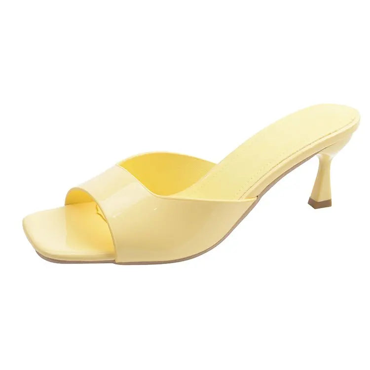 Fashion Fish Mouth Slippers Summer Comfort Dress Shoes High Heels