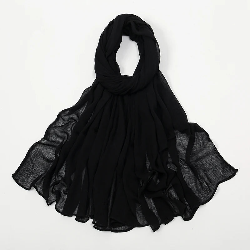 Shawls Solid Headscarf Wraps Big Size Plain Islam - Lena & Miles Exquisite Boutique LLC.