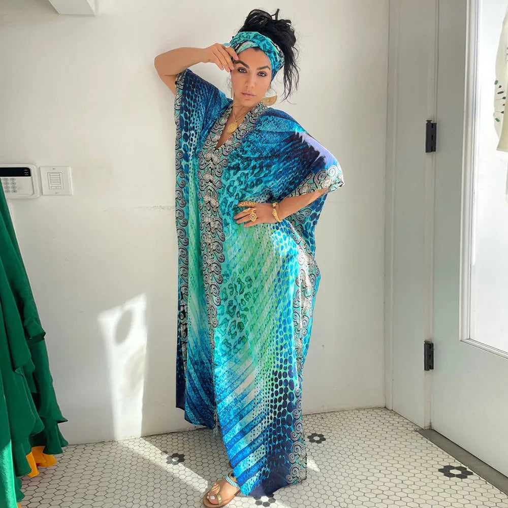 Women Boho Clothing Bohemian Cover-ups Bikinis Maxi Dresses Beach Outfits