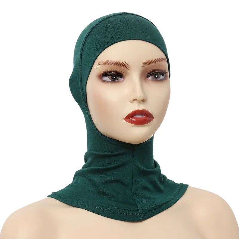 Turban Caps for Women Muslim Underscarf Modal Hijab Inner Caps Stretchy Full Cover Shawl Cap Full Neck Coverage - Lena & Miles Exquisite Boutique LLC.