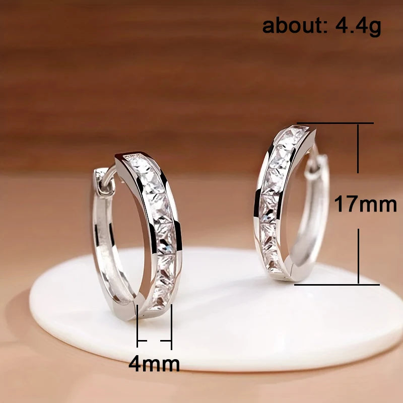 Classic Design Women Hoop Earrings Full