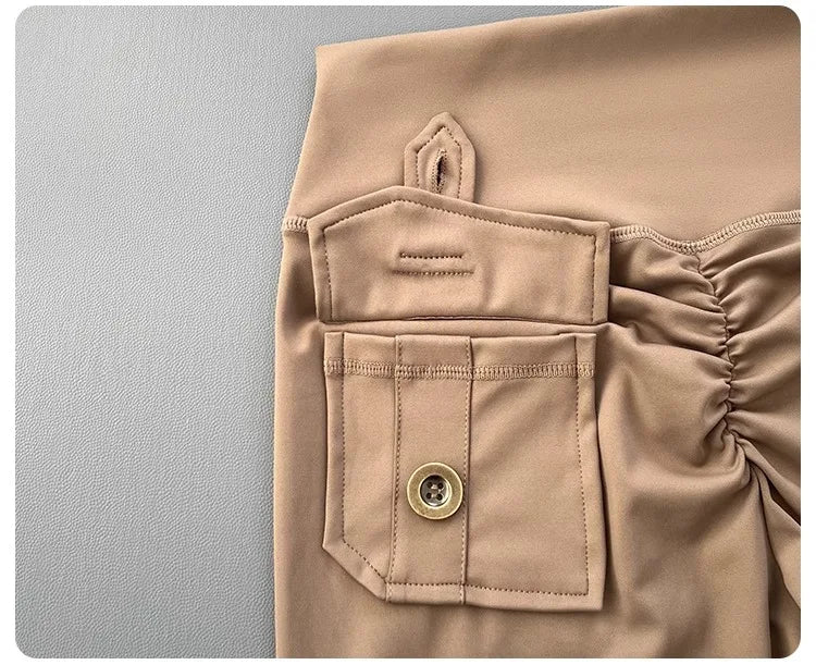 Micro horn yoga pants