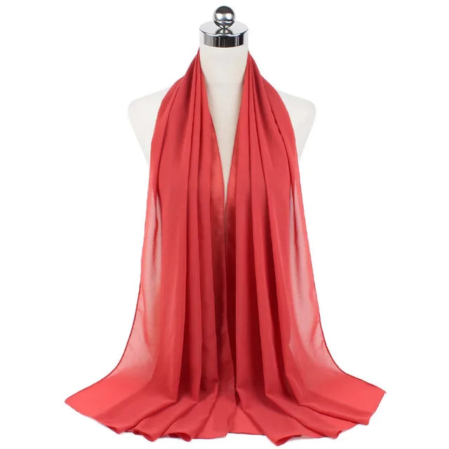 Women Muslim Chiffon Hijab Shawls Scarf - Lena & Miles Exquisite Boutique LLC.