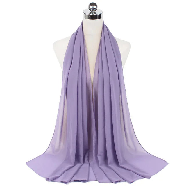 Women Muslim Chiffon Hijab Shawls Scarf - Lena & Miles Exquisite Boutique LLC.