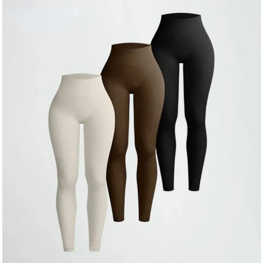 Thread Knitted Leggings Women Seamless Slim Tights Gym