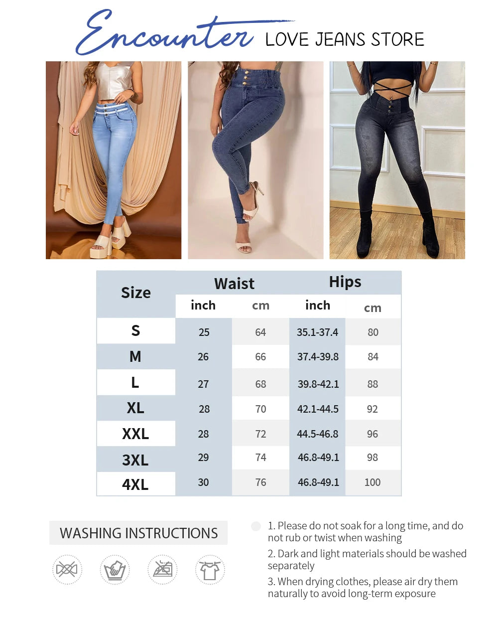 Jeans Denim Pants New 2025 Push Up Tight Pants Slim Fit Women's Stylish Bottoms