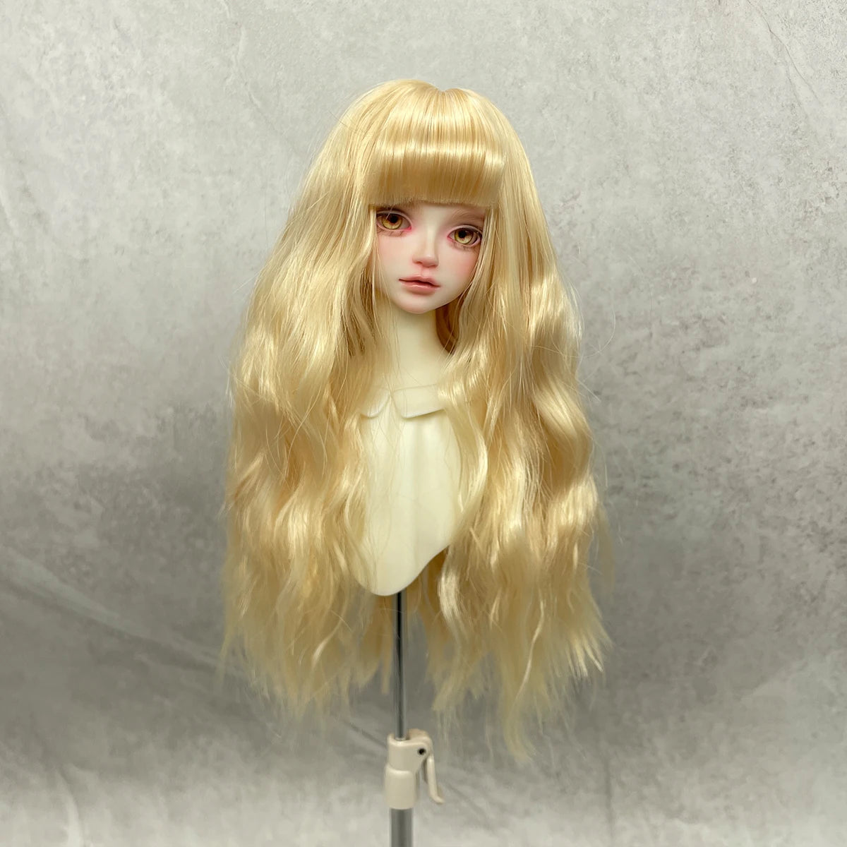 1/6 BJD Doll Wig Long Water Wave Long Curly Synthetic Wig For Girls DIY Makeup Accessories BJD Doll Hair Bundle Elegant Fashion