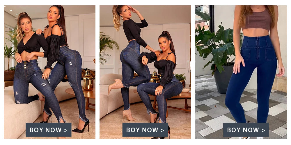 Skinny Jeans High Waist Tummy Control Underwear with Butt Lifting Effect High Waisted Shaping Pants for Women  slimming body