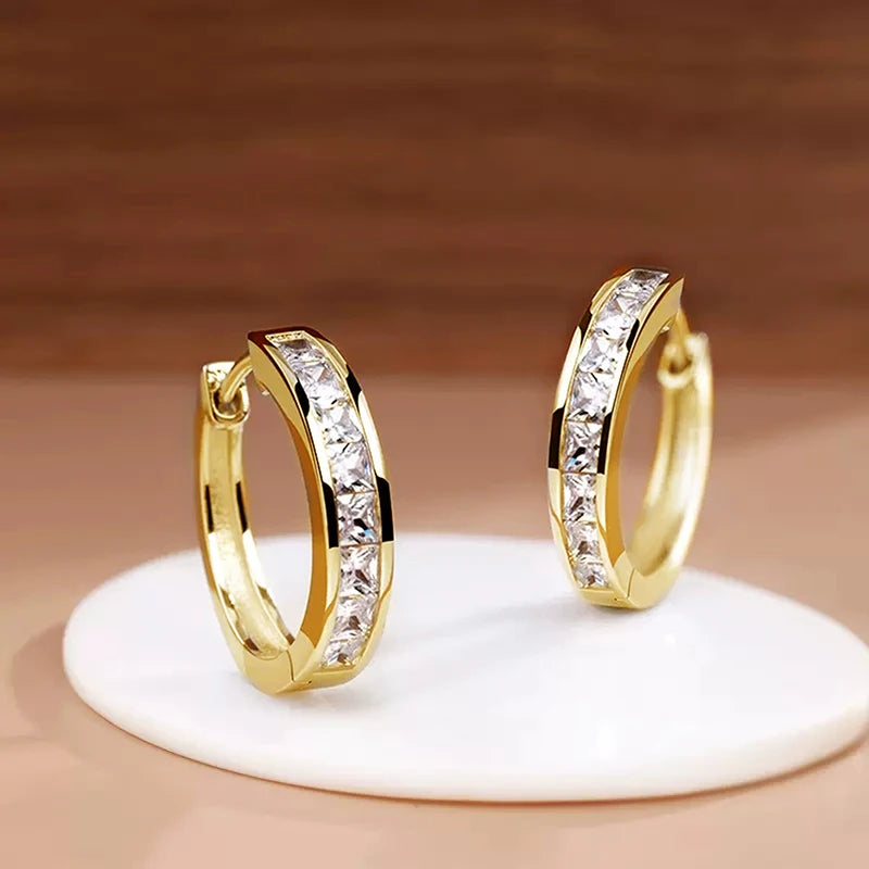 Classic Design Women Hoop Earrings Full
