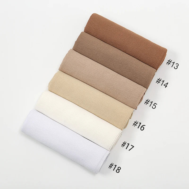 Shawls Solid Headscarf Wraps Big Size Plain Islam - Lena & Miles Exquisite Boutique LLC.