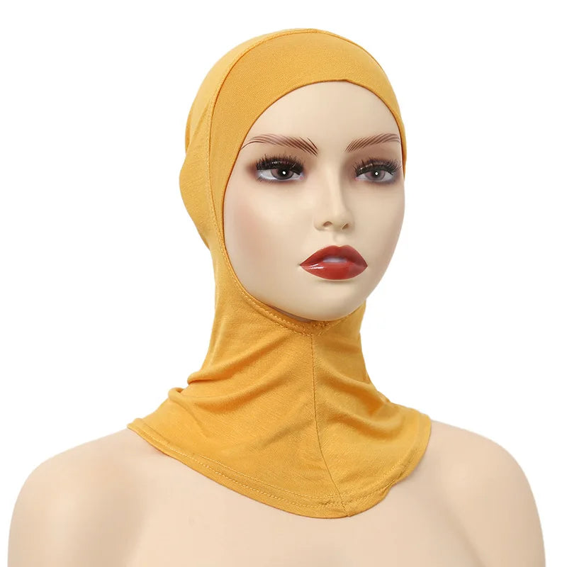 Turban Caps for Women Muslim Underscarf Modal Hijab Inner Caps Stretchy Full Cover Shawl Cap Full Neck Coverage - Lena & Miles Exquisite Boutique LLC.
