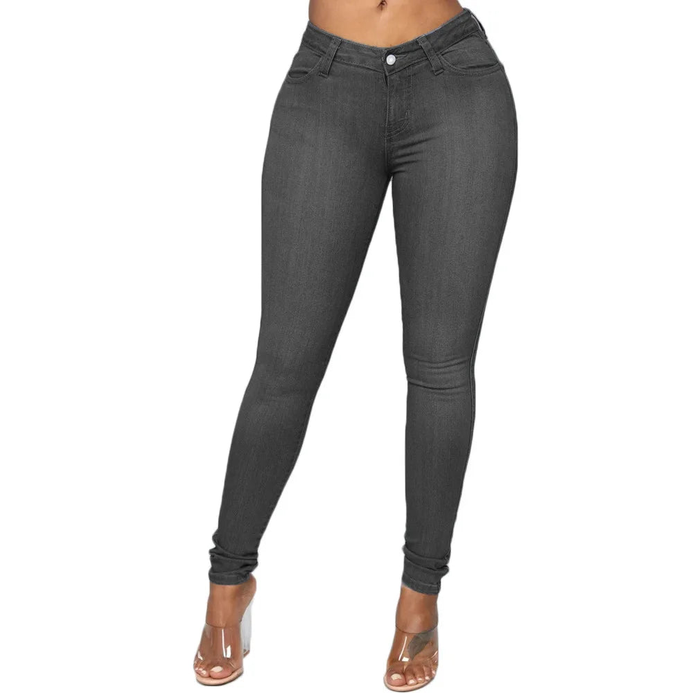 Skinny Jeans Women Pencil Pants Super Stretch Denim Sexy Slim Women
