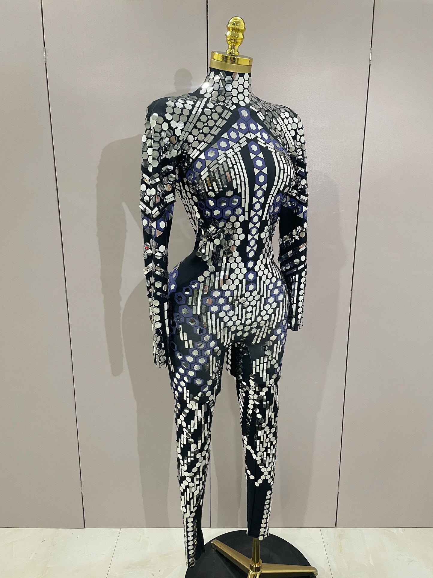 Women Prom Dancer Singer Costume Evening Birthday Show Stage Outfit