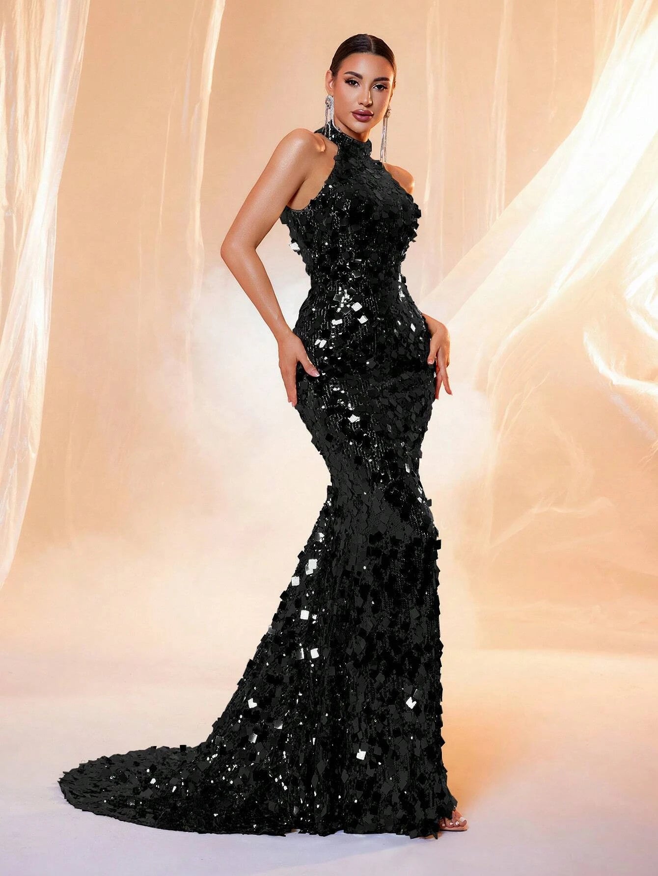 Prom Gown Wedding Guest Dinner Maxi Dress for Women LM86444