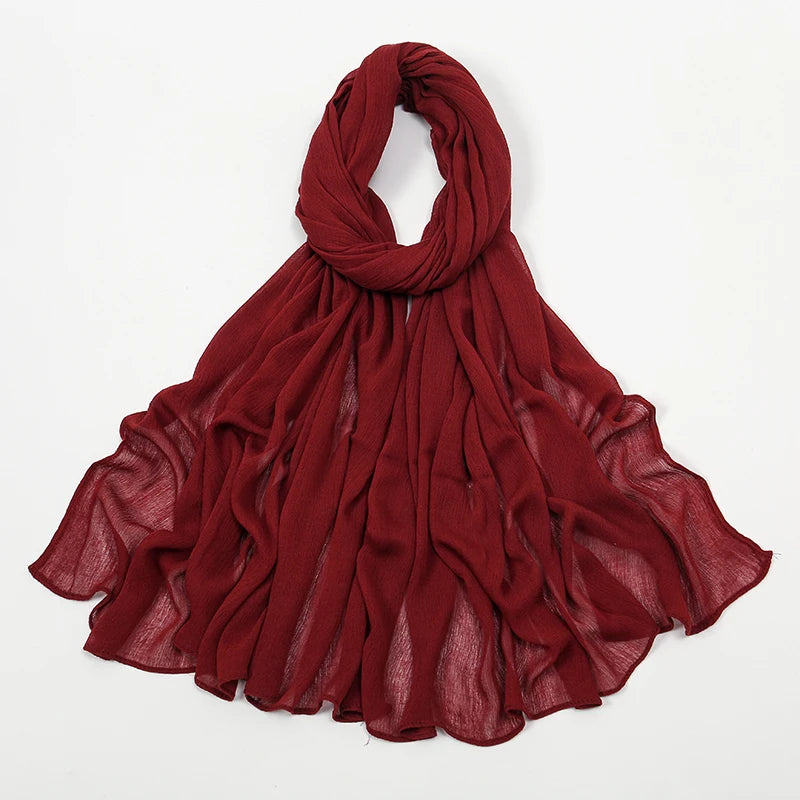Shawls Solid Headscarf Wraps Big Size Plain Islam - Lena & Miles Exquisite Boutique LLC.