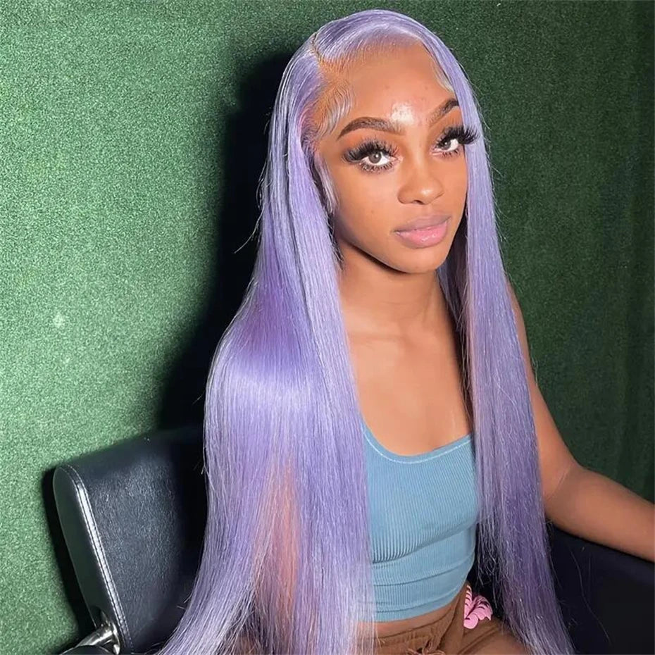 13x6 Teal Ocean Blue Lace Front Wig Human Hair Body Wave 613 Blonde Lace Frontal Wig Preplucked Mint Green Color Human Hair Wigs