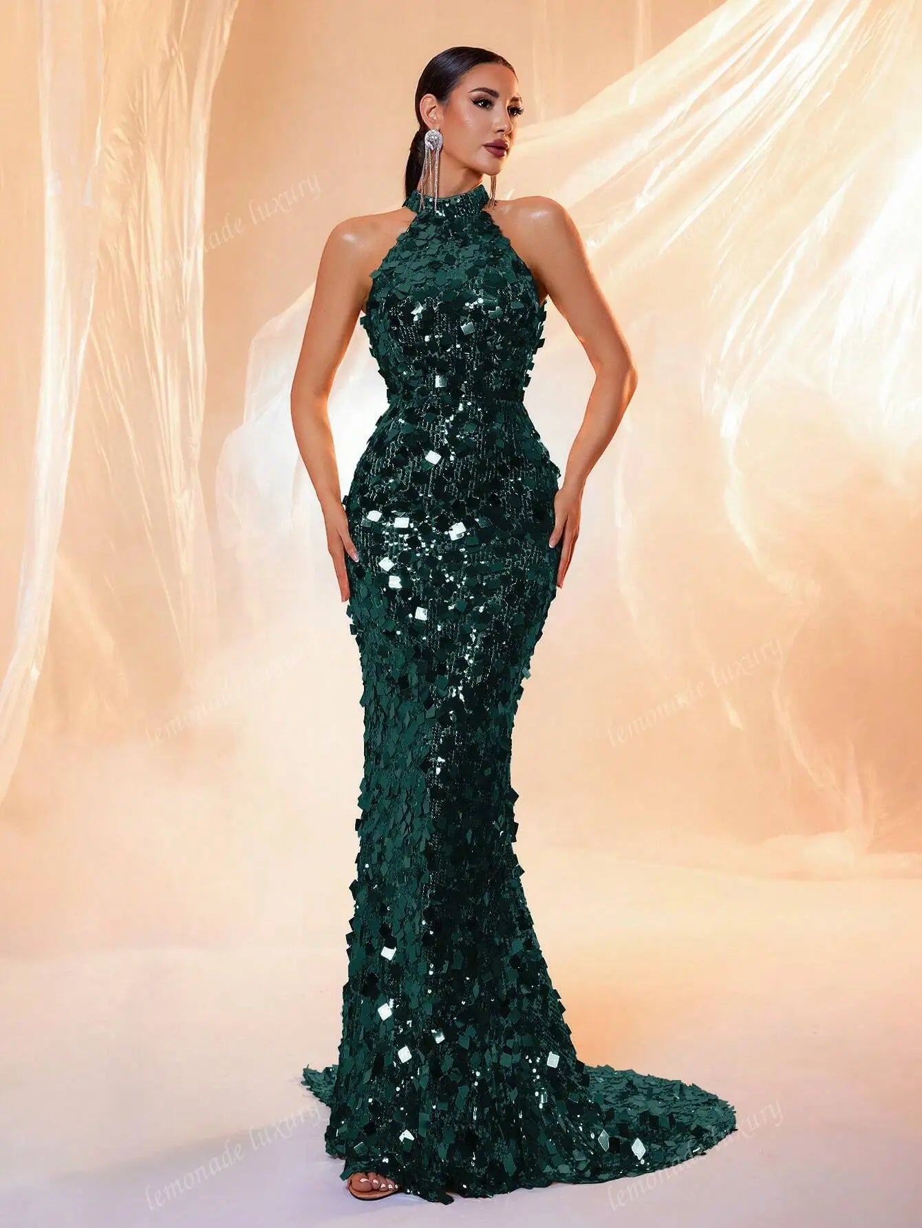 Prom Gown Wedding Guest Dinner Maxi Dress for Women LM86444