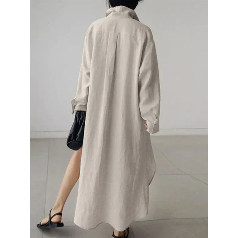 Women's Casual Loose Long Sleeve Abaya Open Cardigan Dress H701 New Style