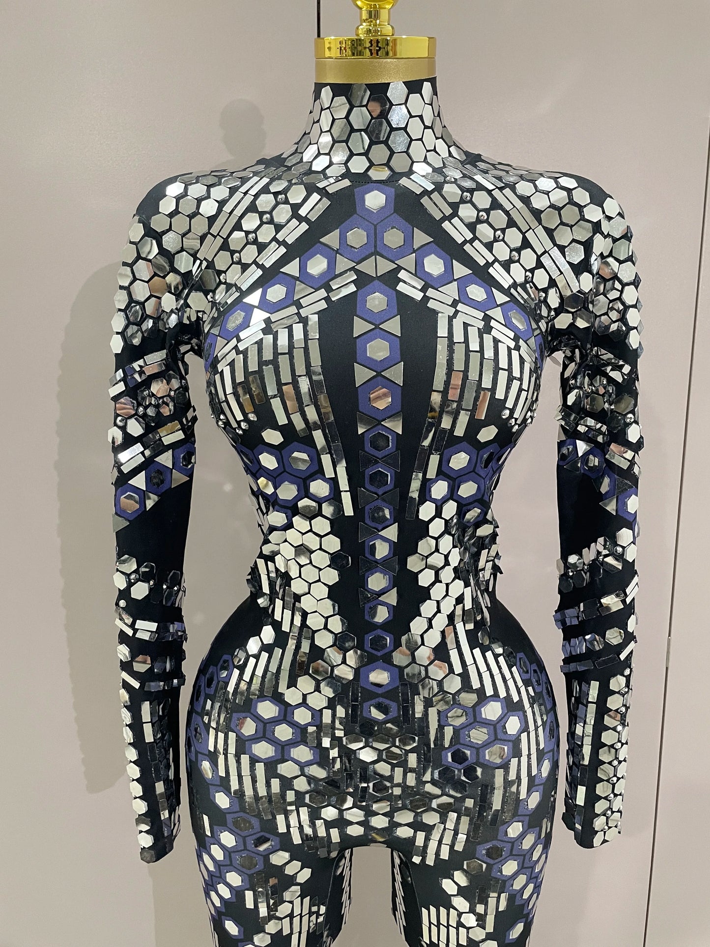 Women Prom Dancer Singer Costume Evening Birthday Show Stage Outfit