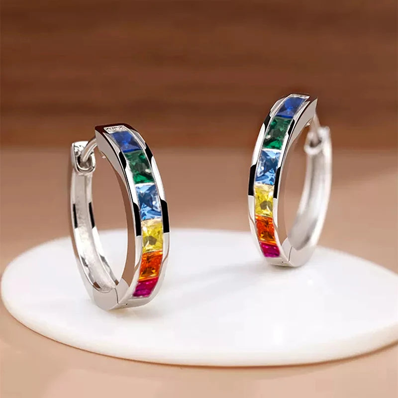 Classic Design Women Hoop Earrings Full