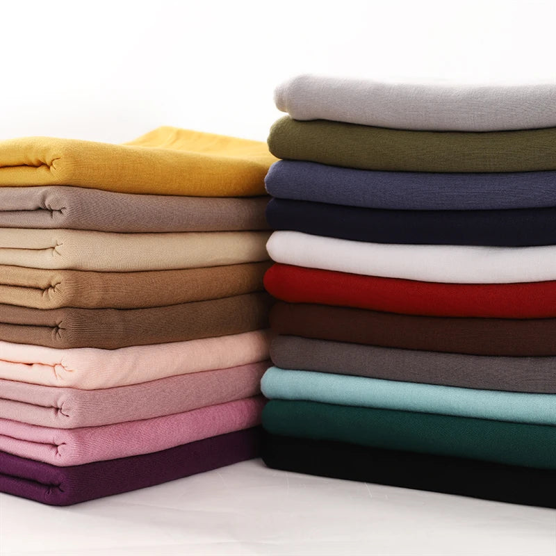 28Color Modal Cotton Jersey Hijab Scarf Ramadan Long Muslim Shawl Plain Solid Soft Turban Wraps For Women Headband