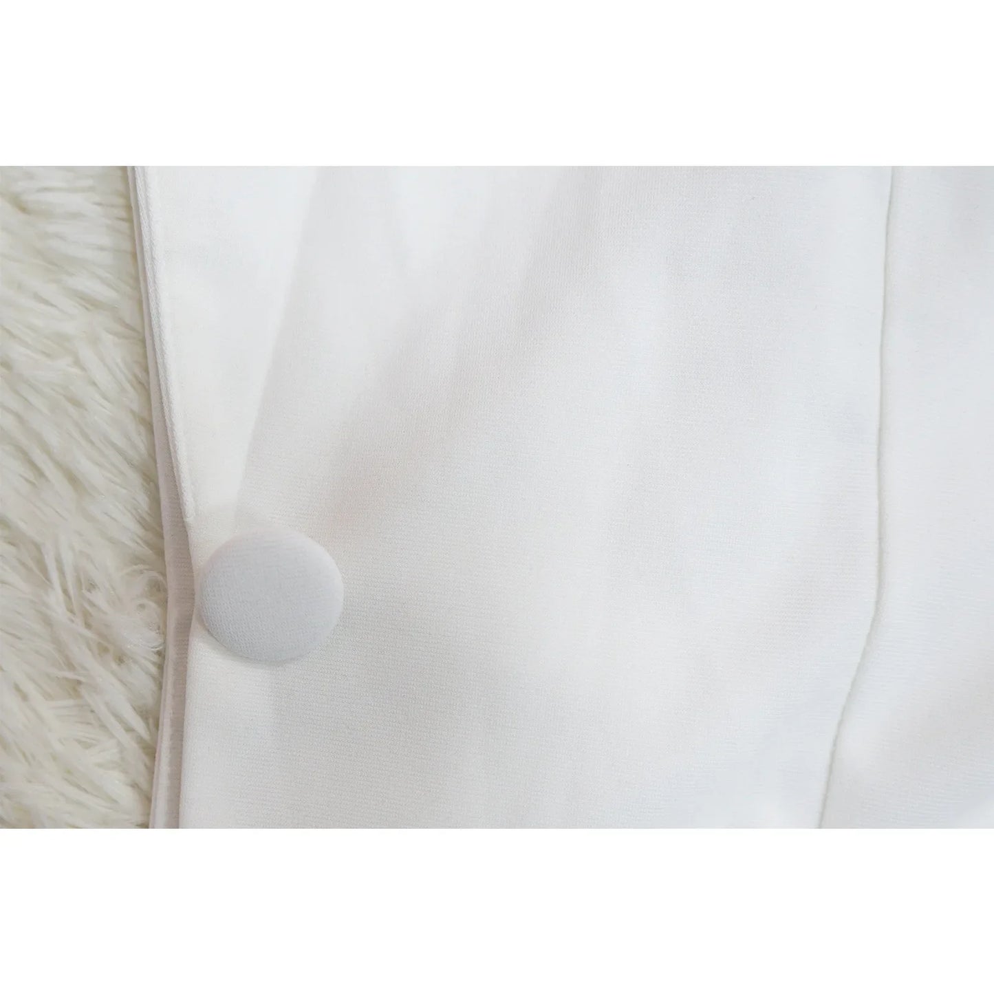 Women Suit Coat Single Button Lapel Deep V Neck Blazer Solid Color Formal Business