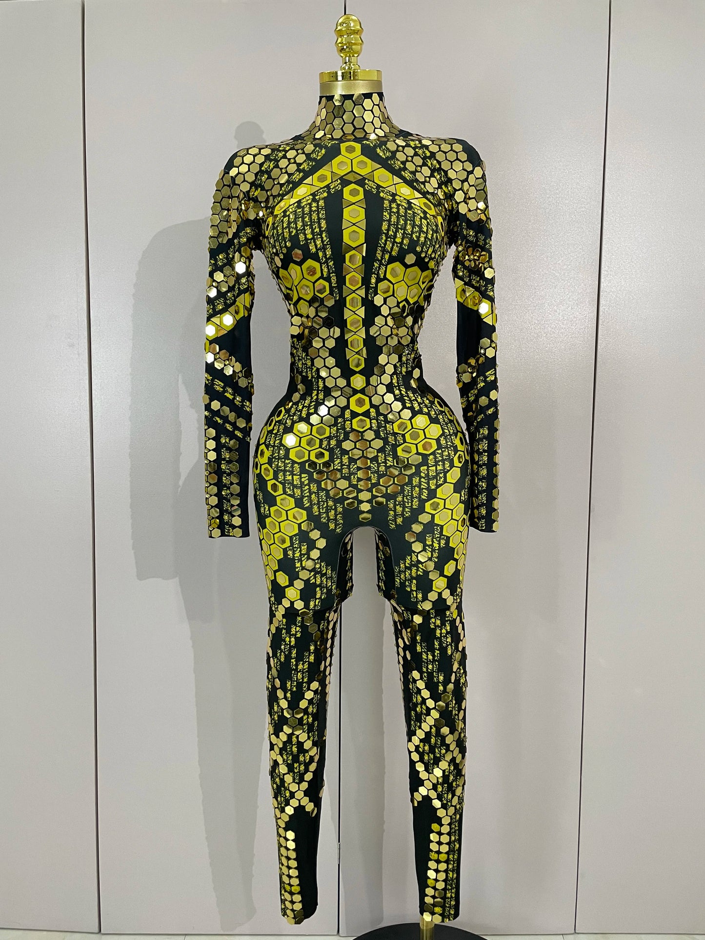 Women Prom Dancer Singer Costume Evening Birthday Show Stage Outfit