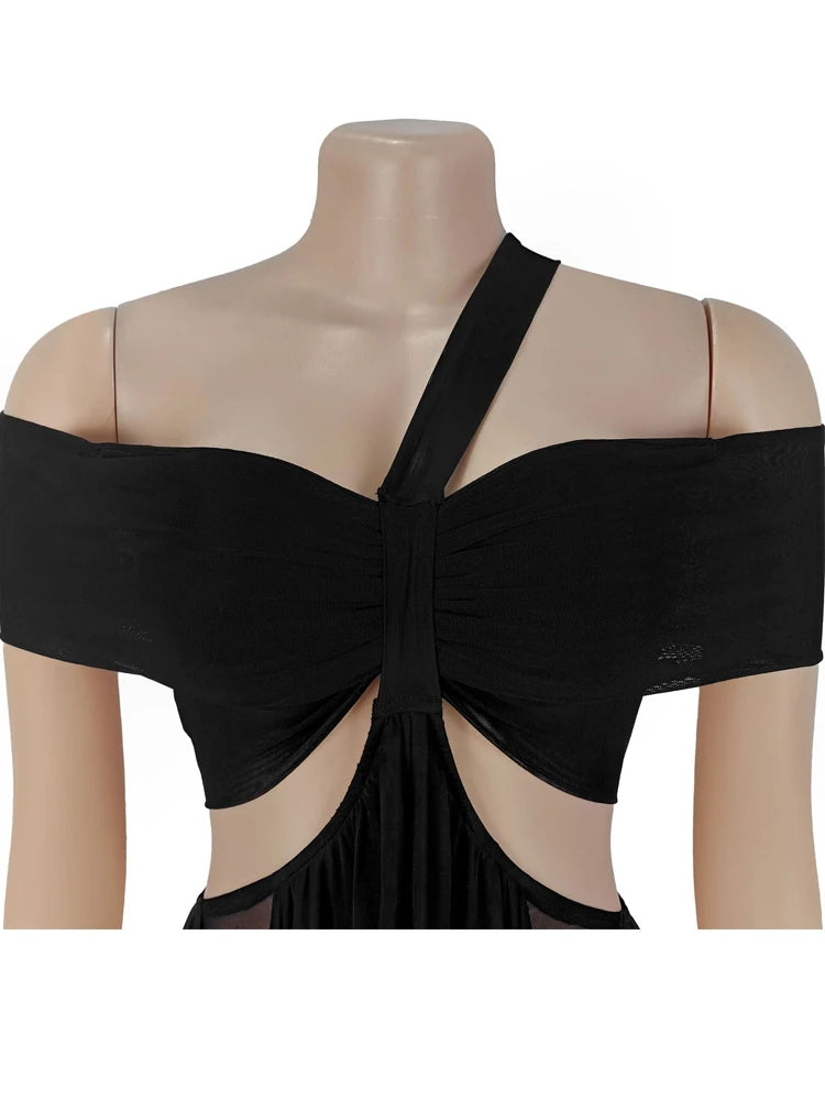 2025 Chic Women's Cut Out Layered Irregular Party Dresses New Special Occasion