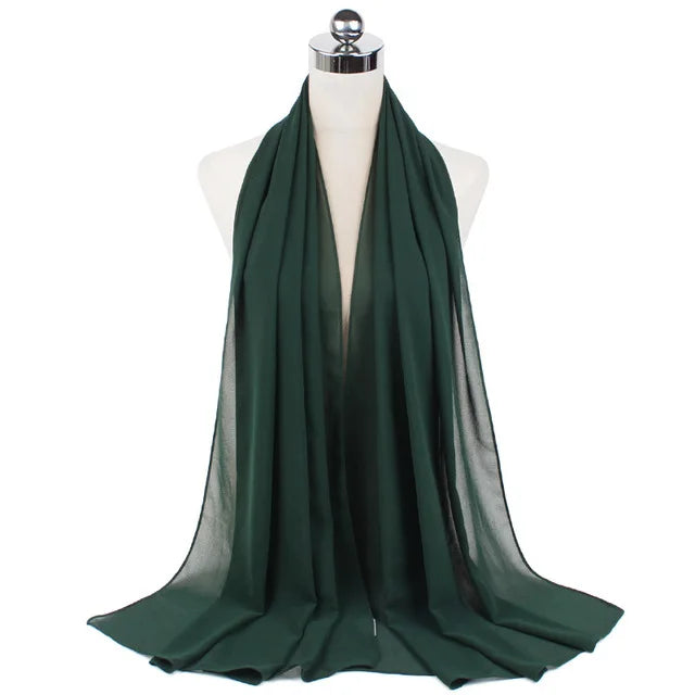 Women Muslim Chiffon Hijab Shawls Scarf - Lena & Miles Exquisite Boutique LLC.