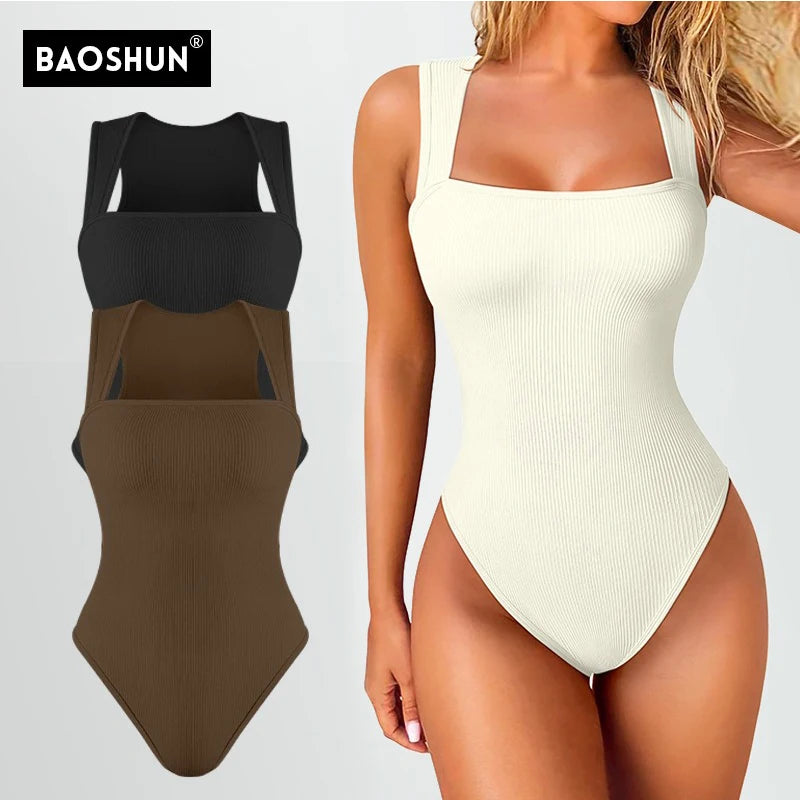 GUUDIA Sexy Summer High Waist for Women Cupless Comfortable Square Collar  Shapewear Ultra Elastic Slim Thong Shapewear Jumpsuit - Lena & Miles Exquisite Boutique LLC.