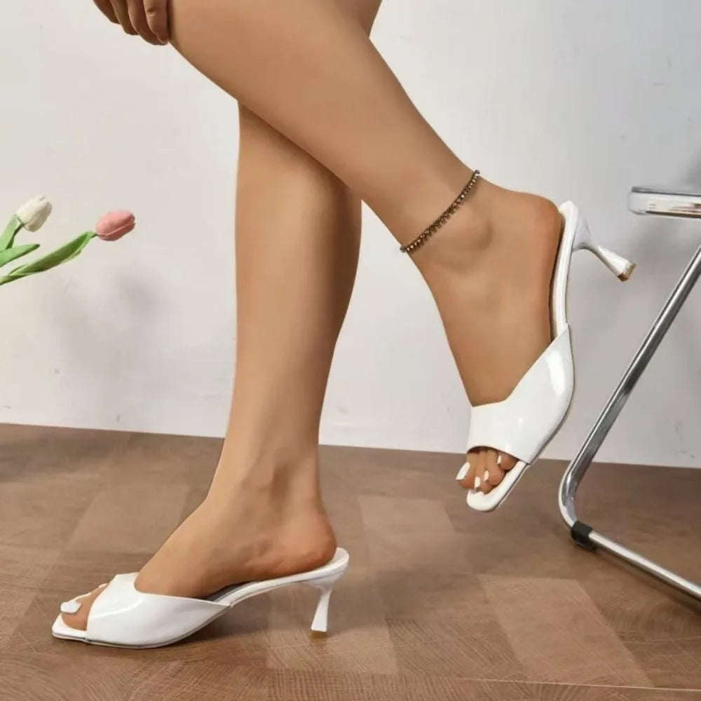 Fashion Fish Mouth Slippers Summer Comfort Dress Shoes High Heels