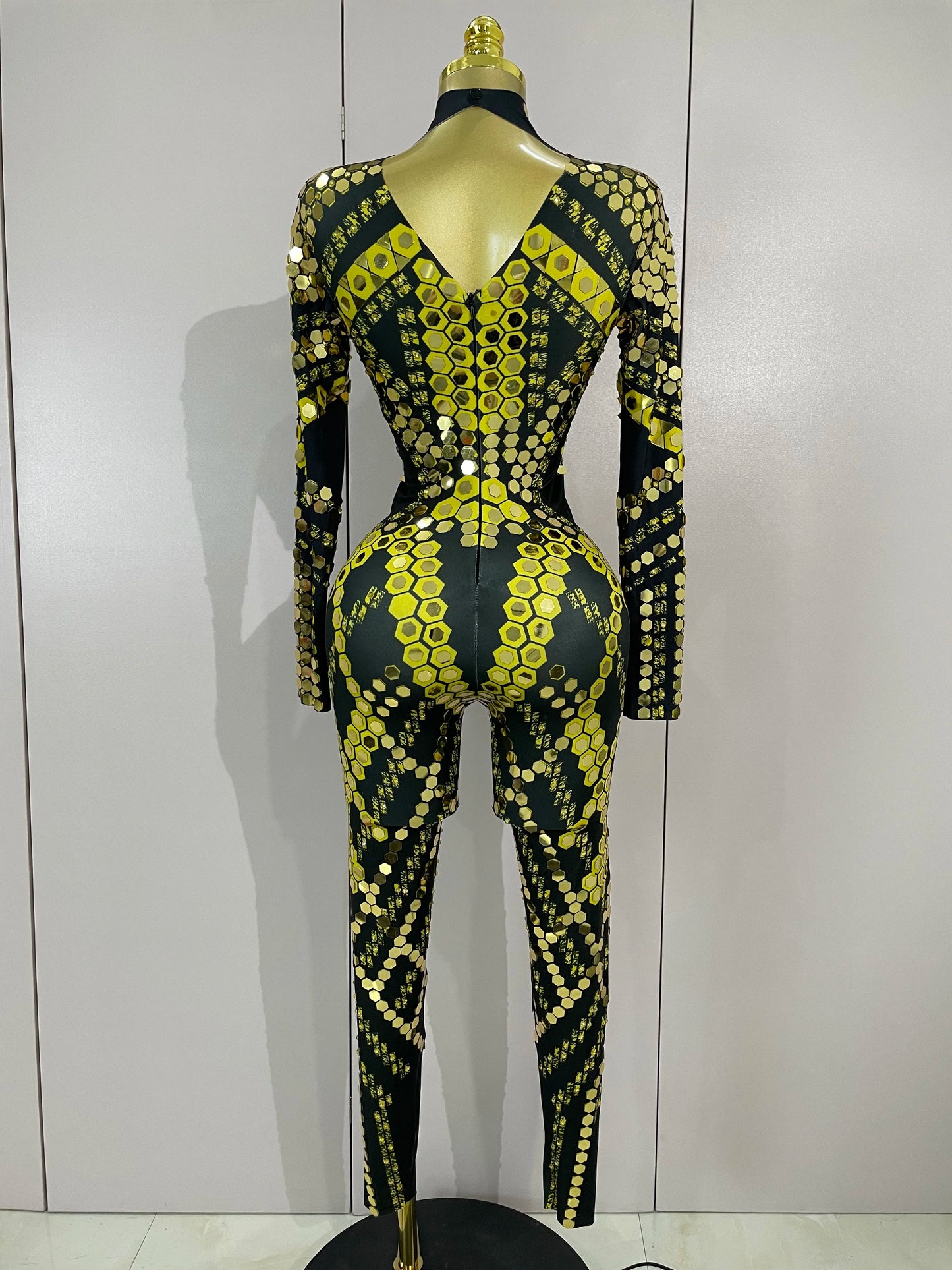 Women Prom Dancer Singer Costume Evening Birthday Show Stage Outfit