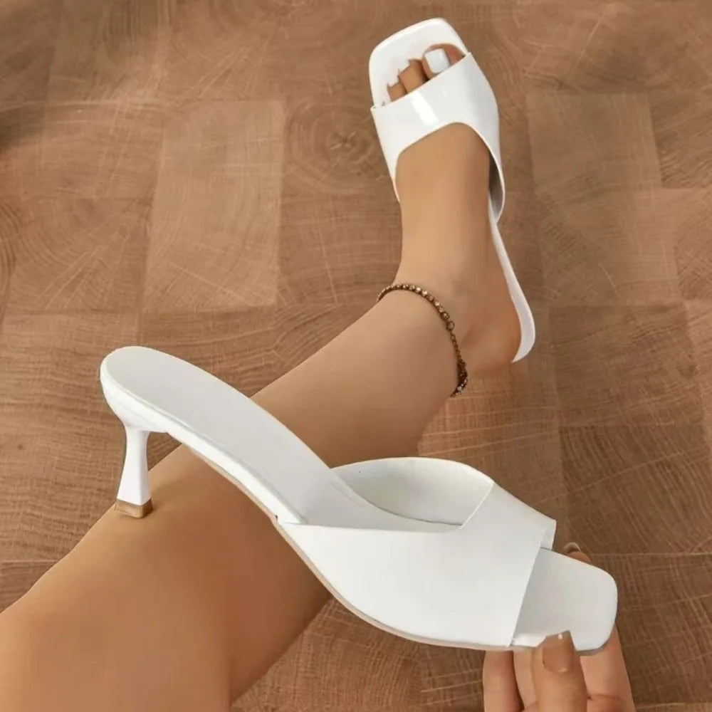 Fashion Fish Mouth Slippers Summer Comfort Dress Shoes High Heels