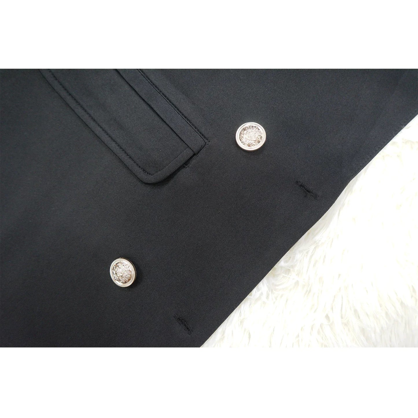 Women Blazer 2024 Spring Slim V Collar Long Sleeve Elegant Female Suit Double