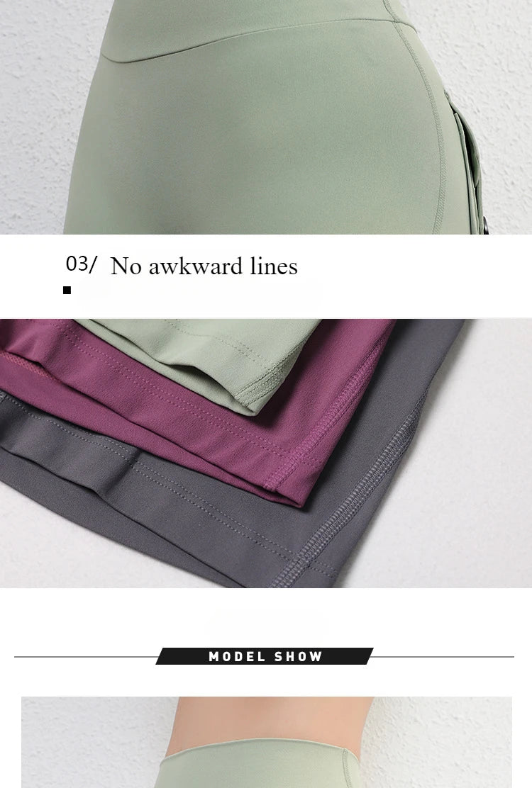 Yoga Fitness Shorts Women Workwear Style Leggings Stretchy High Waist Quick