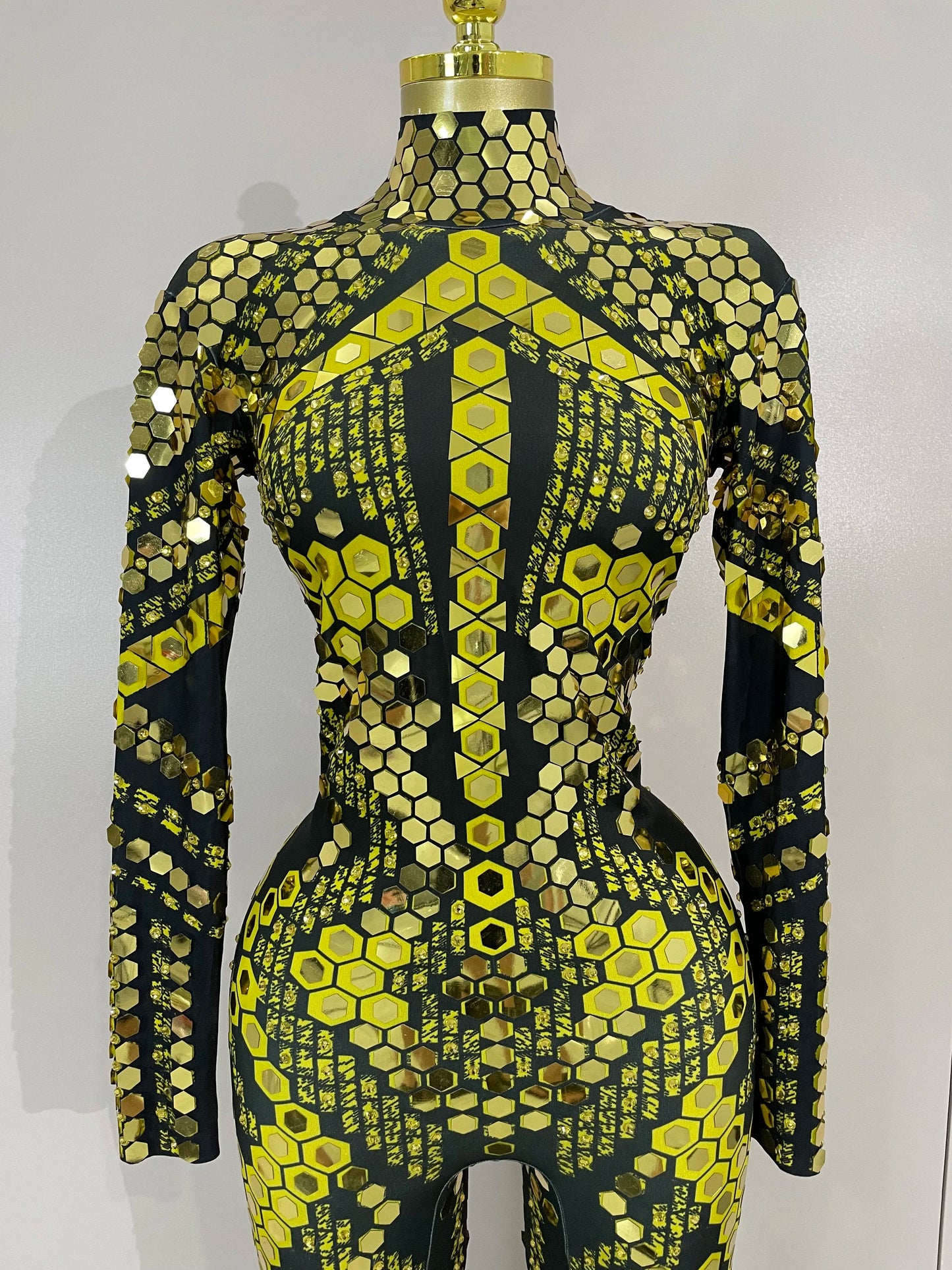 Women Prom Dancer Singer Costume Evening Birthday Show Stage Outfit