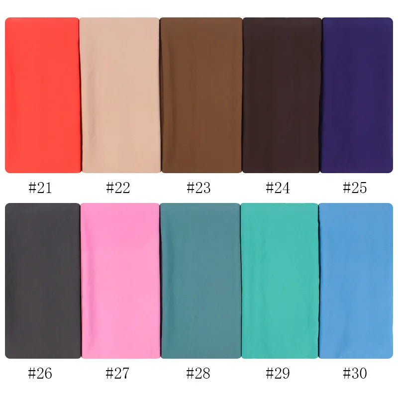 Women Muslim Chiffon Hijab Shawls Scarf Modal Cotton Jersey Hijabs Plain Soft For Woman Muslim Voile Head Wraps 70*180cm Islamic - Lena & Miles Exquisite Boutique LLC.