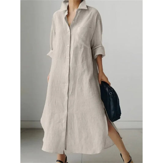 Women's Casual Loose Long Sleeve Abaya Open Cardigan Dress H701 New Style