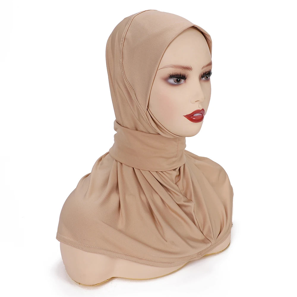 Ready To Wear Full Cover Inner Instant Hijab - Lena & Miles Exquisite Boutique LLC.