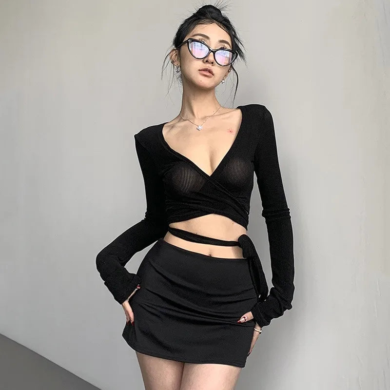 Women Fake Two-Piece Short Skirt Sexy Hip Lifting Yoga Short Skirt High