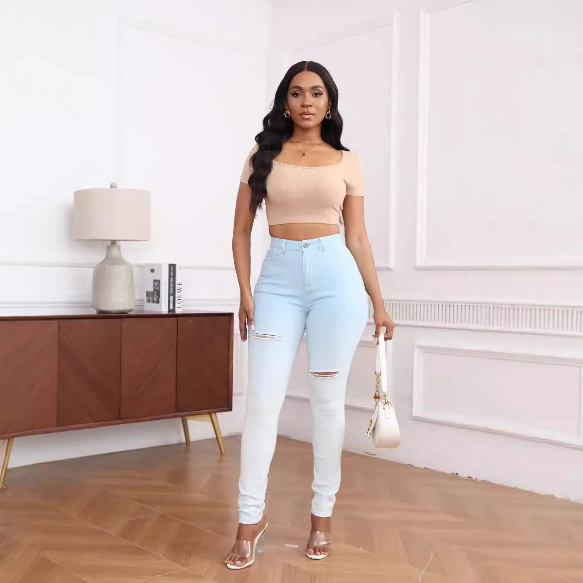 Skinny Jeans Women Pencil Pants Super Stretch Denim Sexy Slim Women