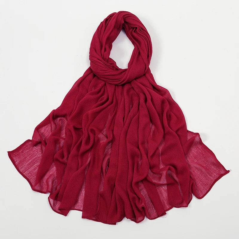 Shawls Solid Headscarf Wraps Big Size Plain Islam - Lena & Miles Exquisite Boutique LLC.