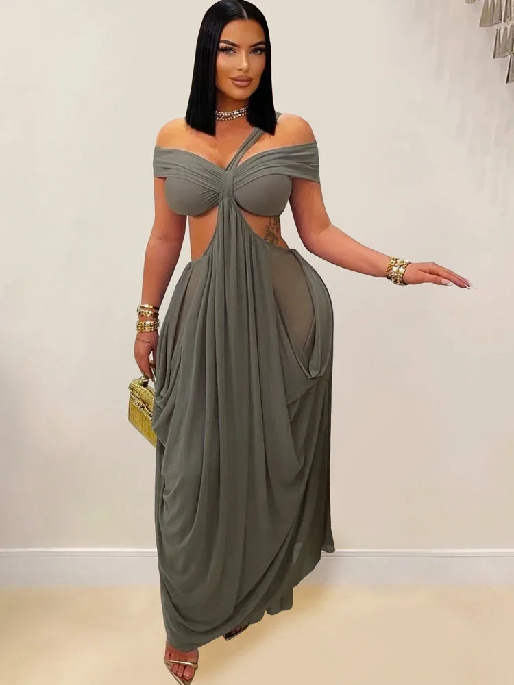 2025 Chic Women's Cut Out Layered Irregular Party Dresses New Special Occasion