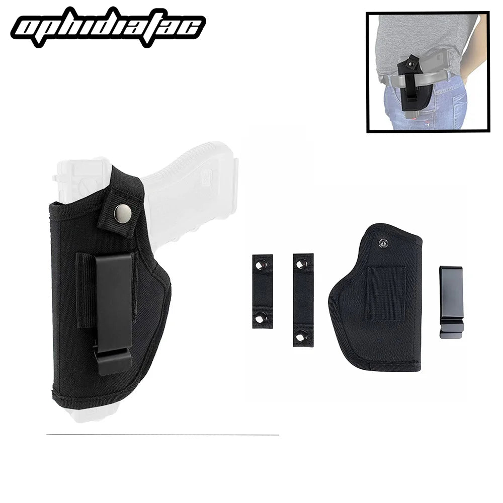 Gun Holster Concealed Carry Holsters Belt Metal Clip IWB OWB Holster Airsoft Gun Bag for All Size Handguns