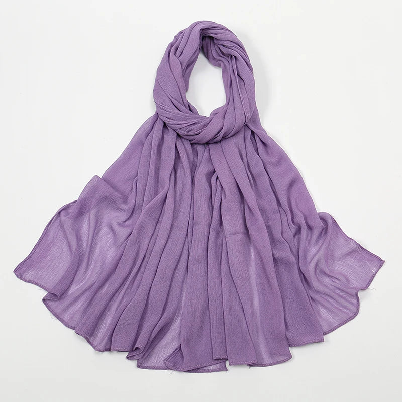 Shawls Solid Headscarf Wraps Big Size Plain Islam - Lena & Miles Exquisite Boutique LLC.