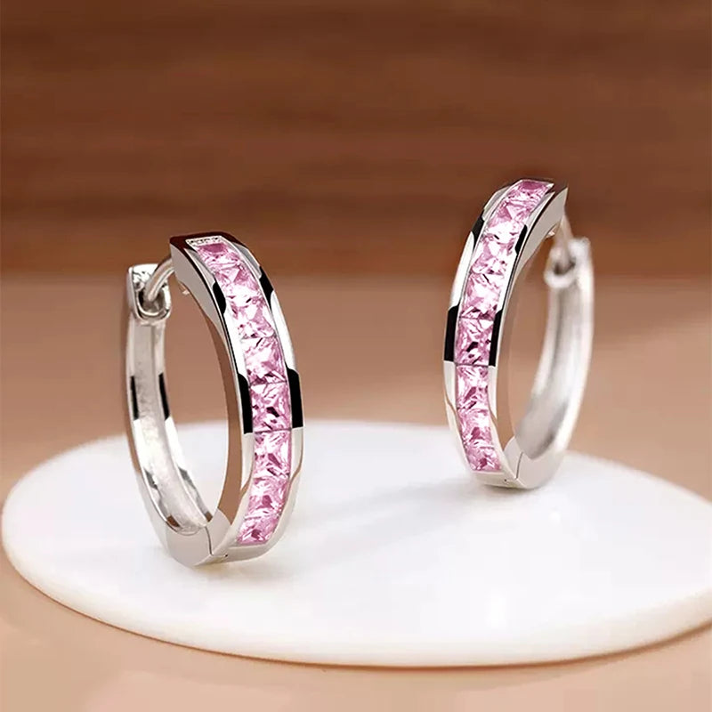 Classic Design Women Hoop Earrings Full