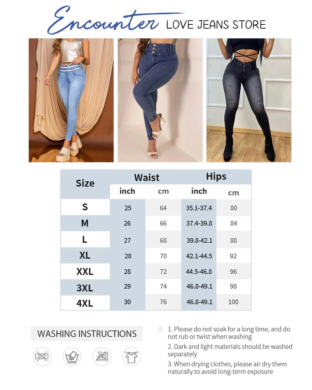Jeans Denim Pants New 2025 Push Up Tight Pants Slim Fit Women's Stylish Bottoms
