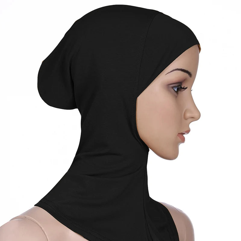 Turban Caps for Women Muslim Underscarf Modal Hijab Inner Caps Stretchy Full Cover Shawl Cap Full Neck Coverage - Lena & Miles Exquisite Boutique LLC.